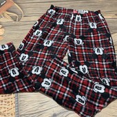 Плюшевые пижамные штаны размер с/м