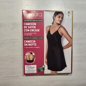 Есмара! Шовковиста жіноча нічнушка, пеньюар з мереживом! 36 євро 42 наш! Лот 23