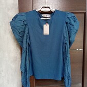 Новый брендовый комбинированный реглан р.М(14).