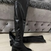 Жіночі чоботи ботфорти екошкіра