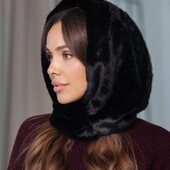 Капор меховой на флисе