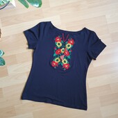 Футболка з вишивкою р.44-46 ❤️від 2-х лотів тканинна