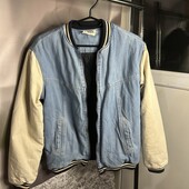 Джинсовий Бомбер утеплений (тепла осінь) розміру С-М