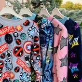 Піжами махрові для діток р122,р128,134,140 повномірки