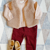 *75* Нежный свитшот + утеплённые вельветовые штаны