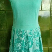 Мятное платье ViKatia. 42 .Размер - S. Рост 146-158 см.