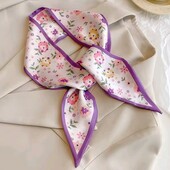 Твіллі, шарфик, хустинка, хустка, стрічка прованс, квіти, сад