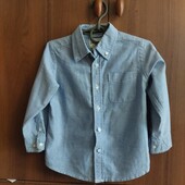 Хлопкова рубашка на 3-4 роки