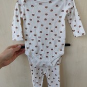 Набір бодик та штани Gem look 0-6 міс. зріст до 69 см