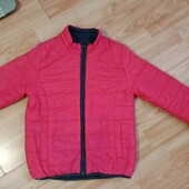 Куртка для девочки стеганная двусторонняя от тсм tchibo. размер 98-104,110-116.