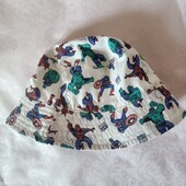 Дитяча кепка панама, панамка на 3-6 місяців герої Марвел 6741