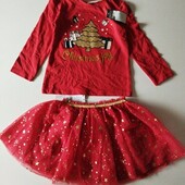 Комплект для дівчинки з новорічним мотивом Pepco 86р.