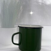 Эмалированная кружка. Качественная. Клеймо.