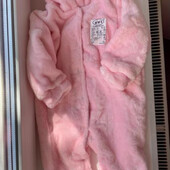 Комбінезон теплий на дівчинку 68/44 рожевий