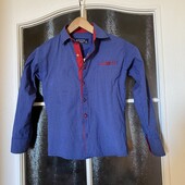 Модная синяя рубашка