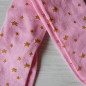 Рожеві дитячі колготки primark з зірочками