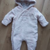 Mothercare теплий комбінезон з вушками для дівчинки 0-3 міс