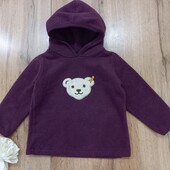 Steiff флісова кофта з капюшоном для дівчинки 1-1.5 років 86 ріст