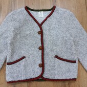 Теплий кардиган для дівчинки з вишитими елементами 6 років