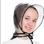 ♡Накидка капюшон от дождя на завязках.Защитный капюшон для волос