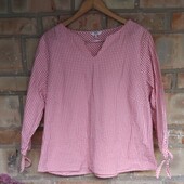 Брендова блуза у клітинку, 100 % бавовна, відмінний стан