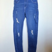 Крутые джинсы river island с потертостями рваные