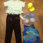 Комплект одним лотом.майка и т.д