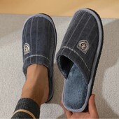 Мужские домашние комнатные тапочки стелька 27,5 см. Цвет серый
