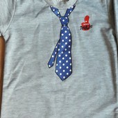 Детский реглан с галстуком