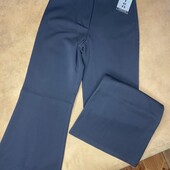 НОВІ! Класичні чорні штани з високою талією та прямим кроєм