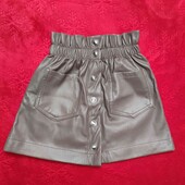 Спідниця з екошкіри на утепленні 