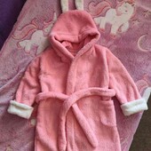 Махровий халат для дівчинки 