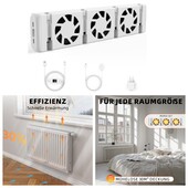 Радиаторный вентилятор для повышения эффективности отопления Hoppe's