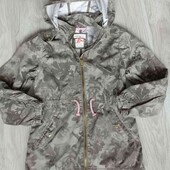 H&M брендовая куртка/парка с капюшоном на рост 134/140