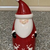 Різдвяно- Новорічна керамічна фігурка декор Висота 18см. Нова !!!