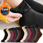 4 пары носочков тёплые на флисе цвет: чёрный,бежевый, бордовый, темно-зеленый