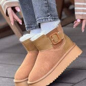 Жіночі теплі натуральні уггі, натуральна замша