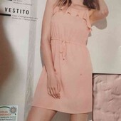Esmara брендовый лёгкий сарафан вискоза!!! цвет пудра размер евро 38/40