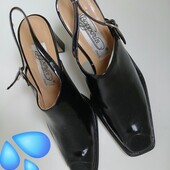 Лаковые туфли с открытой пяткой Bopperia (Италия) указан р.36 (ньюанс)