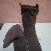 Фірмові замшеві чобітки, євро зима, устілка 26 - 26,5 розмір 42