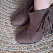 Dorothy Perkins. Брендовые ботинки под замш, стелька без следов носки