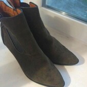 ботинки кожа замш 27см
