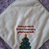 стильная салфетка полотенце елочка