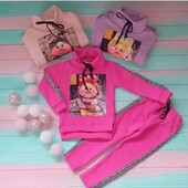 Костюм дитячий тринитка фліс 80-115 кольори