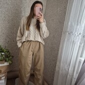 Світлі, натуральні, об'ємні джогери на резинках❤️