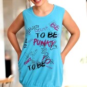 Футболка женская удлененная трикотажная-туника с карманами.