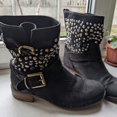 Итальянские кожаные сапожки. Разм. 38 (24, 5 см)