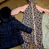 Тепла курточка на дівчинку 1-2 рочки ,