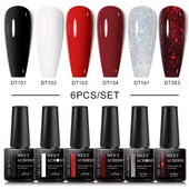 6 гель-лаків одним лотом.