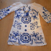 Блуза- туника вышиванка состояние отличное
